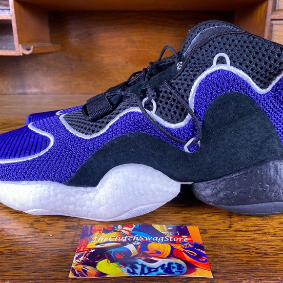 Adidas Crazy BYW LVL I Mens Shoes Purple Sz 10.5 - Picture 4 of 6